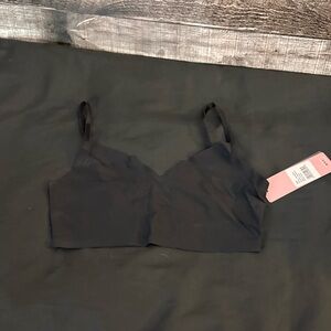 NWT WATSON’S Black Seamless Invisible Bralette with Adjustable Straps-S